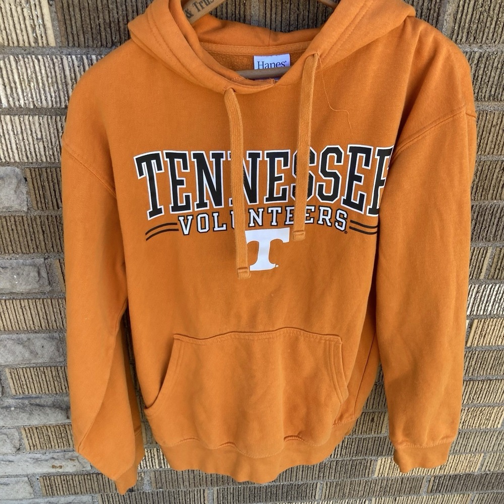 Tennessee Volunteers Hoodie Orange Men's Small Hanes Poly Cotton Blend‎